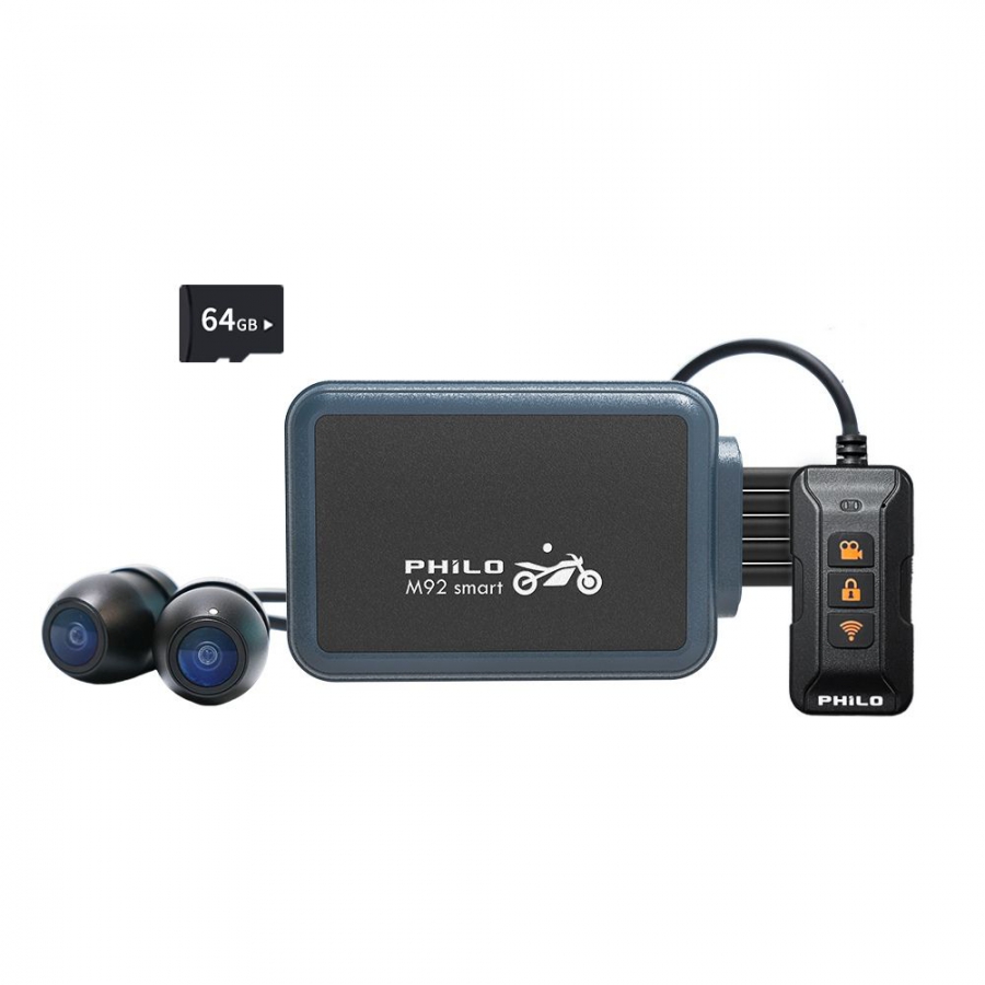 飛樂冰鷹 M92smart 雙鏡頭機車行車紀錄器 無螢幕輕巧版【贈送64G記憶卡】