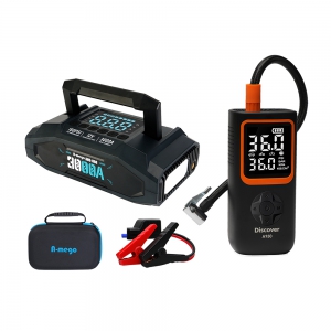 A-mego AHS-808 賽道黑曜版 20000mAh 4合1旗艦救車電霸＋Discover A950 打氣機 超值組合